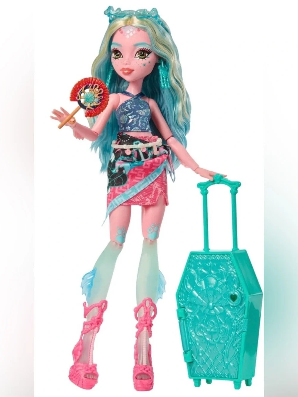 Monster High Skulltimate Secrets Gore-geous Oasis Playset, Lagoona Blue Doll